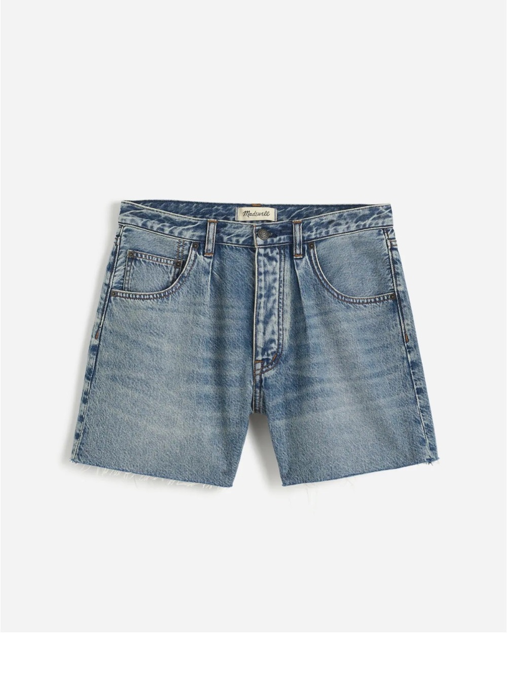 Madewell Pleated Low-Slung Denim Shorts: Airy Denim Edition 23